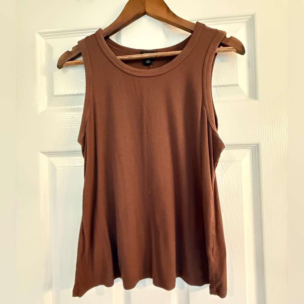 Halogen Chocolate Brown Tank Top